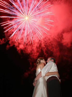 Fireworks for weddings